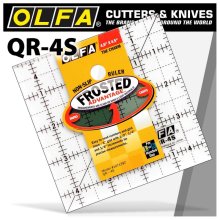 Olfa Quilt Ruler 4" X 4" Square With Grid