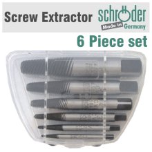 Schroder Screw Extractor Set 1-6 6pce
