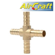 Air Craft 4 Way Hose Connector 8mm 1pce Blister