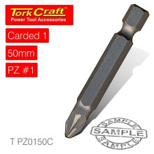 Tork Craft Pozi.1 X 50mm Power Bit 1/Card