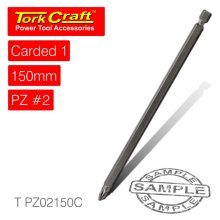 Tork Craft Pozi No.2 Power Bit X 150mm Carded