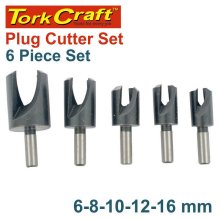 Tork Craft 5pce Plug Cutter Set 6-8-10-12-16mm