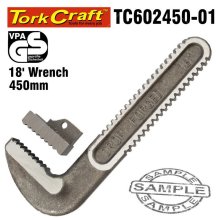Tork Craft repl. Jaw set pipe wrench heavy duty 450mm Tork Craft repl. Jaw set pipe wrench heavy duty 450mm