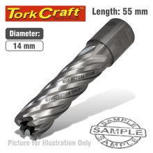 Tork Craft Annular Hole Cutter HSS 14 X 55mm Broach Slugger Bit