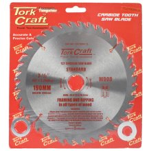 Tork Craft Blade Tct 190 X 40t 30/20/16mm General Purpose Combination