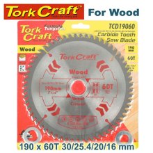 Tork Craft Blade Tct 190 X 60t 30/20 General Purpose Cross Cut