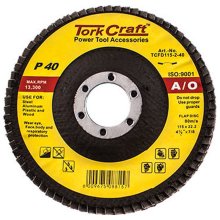 Tork Craft Flap Disc 115mm 15 Deg.Angle 40grit