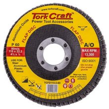 Tork Craft Flap Disc 115mm 15 Deg.Angle 60grit