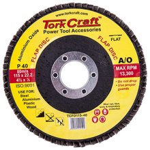 Tork Craft Flap Sanding Disc 115mm 40grit
