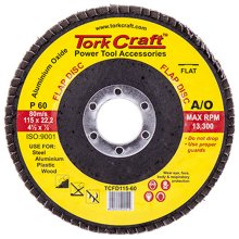Tork Craft Flap Sanding Disc 115mm 60grit