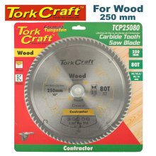 Tork Craft Blade Contractor 250 X 80t Atb 30/16 Circular Saw Tct