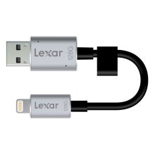 Lexar 128GB JumpDrive C20i Dual Lightning and USB 3.0 with charging for Apple