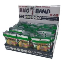 Bug Band Mosquito Repellant Bracelet 48 PCE PDQ Black
