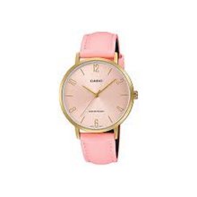 Casio Analog Round Case Pink Leather Watch Casio Analog Round Case Pink Leather Watch