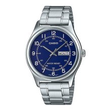 Casio Analog SS DD Roman Blue Dial Watch Casio Analog SS DD Roman Blue Dial Watch