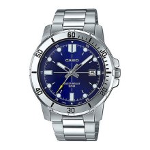 Casio Analog SS 50m Date Blue Dial Watch Casio Analog SS 50m Date Blue Dial Watch