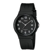 Casio Analog Round Black Dial White Watch - MW59-1BVUDF Casio Analog Round Black Dial White Watch - MW59-1BVUDF