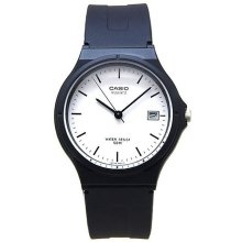 Casio Analog Round White Dial Black Lines Watch Casio Analog Round White Dial Black Lines Watch
